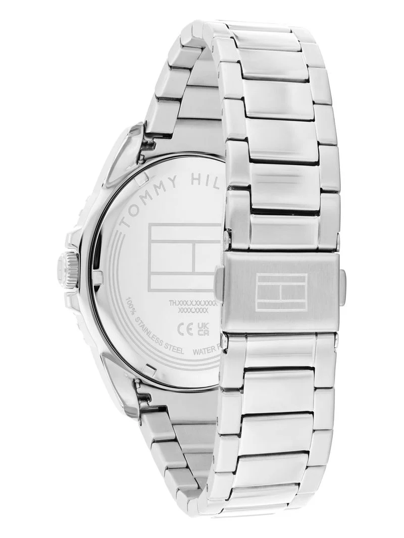 Tommy Hilfiger 1792203 Herrenuhr Silber • Quarzwerk • 10 Bar Wasserdicht