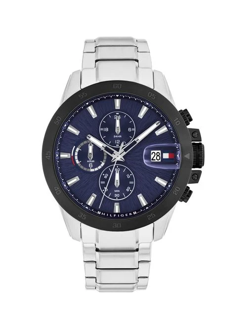 Tommy Hilfiger 1792203 Herrenuhr Silber • Quarzwerk • 10 Bar Wasserdicht