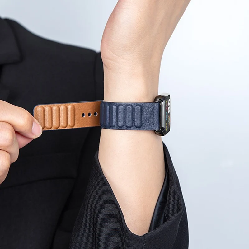 Modisch Xiaomi Smart Band 8 Pro Echtes Leder Armband