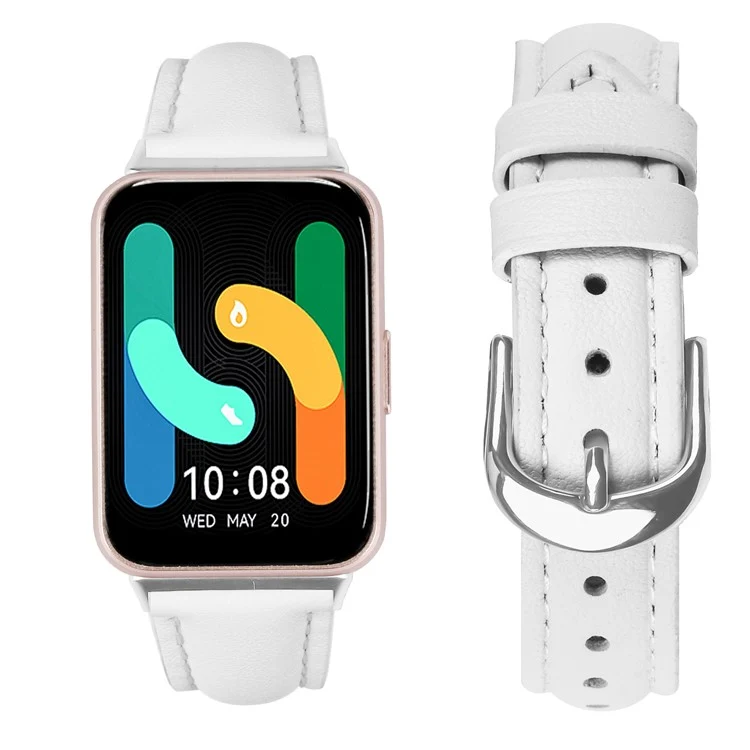 Stark Samsung Galaxy Fit 3 Echtes Leder Armband