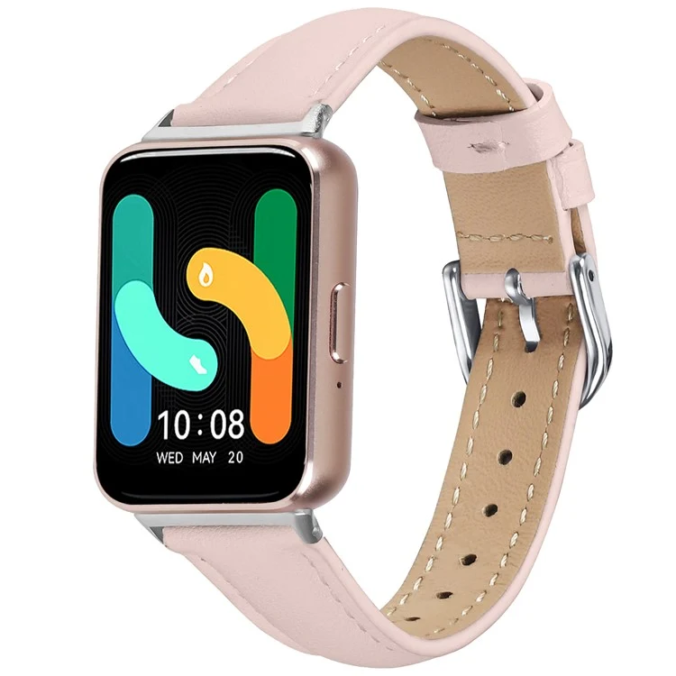 Stark Samsung Galaxy Fit 3 Echtes Leder Armband