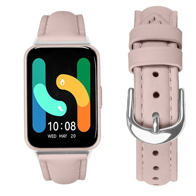 Stark Samsung Galaxy Fit 3 Echtes Leder Armband