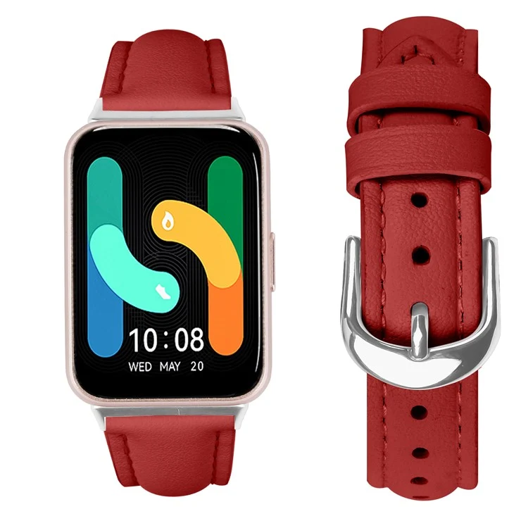 Stark Samsung Galaxy Fit 3 Echtes Leder Armband