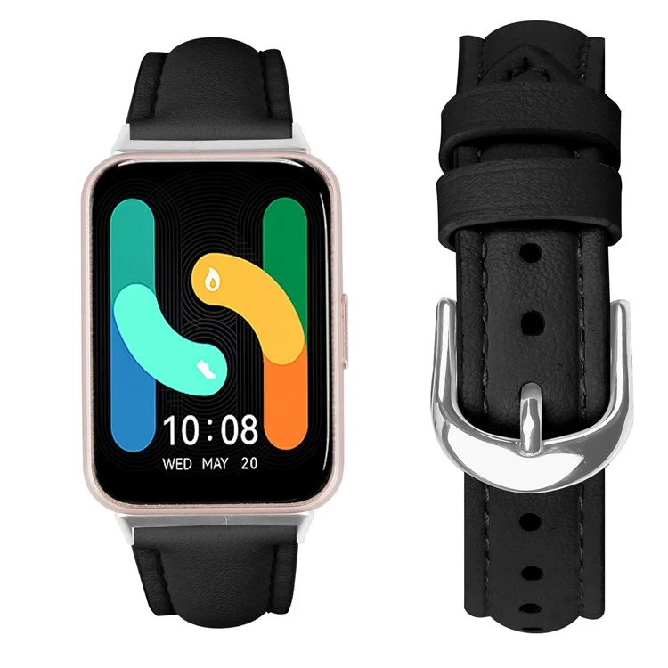 Stark Samsung Galaxy Fit 3 Echtes Leder Armband