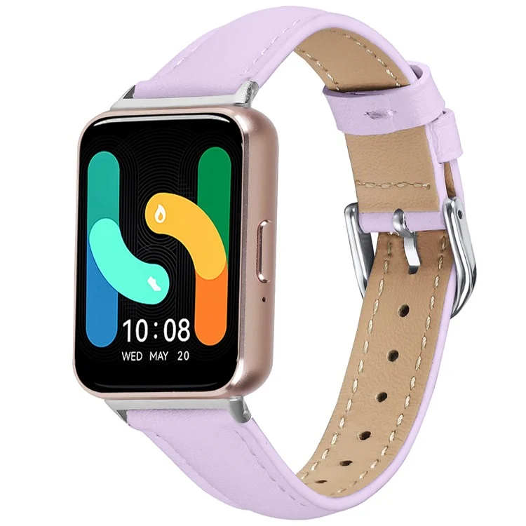 Stark Samsung Galaxy Fit 3 Echtes Leder Armband