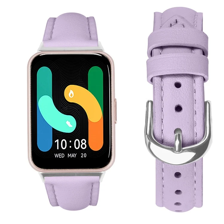 Stark Samsung Galaxy Fit 3 Echtes Leder Armband