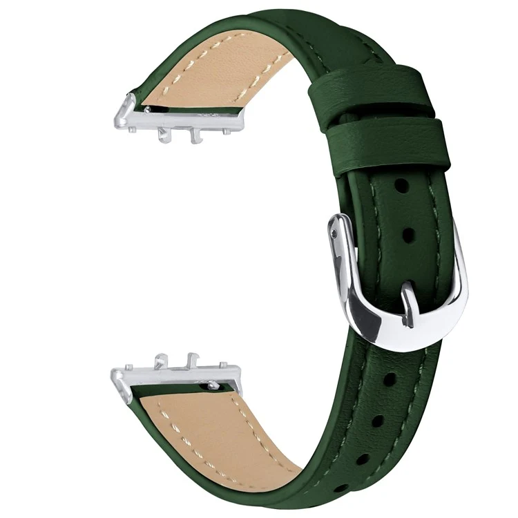 Stark Samsung Galaxy Fit 3 Echtes Leder Armband
