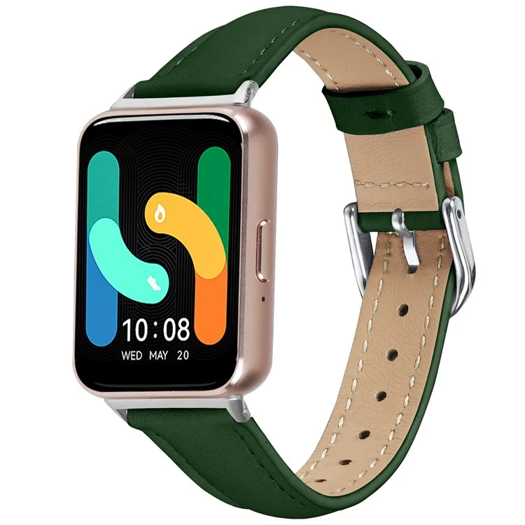 Stark Samsung Galaxy Fit 3 Echtes Leder Armband