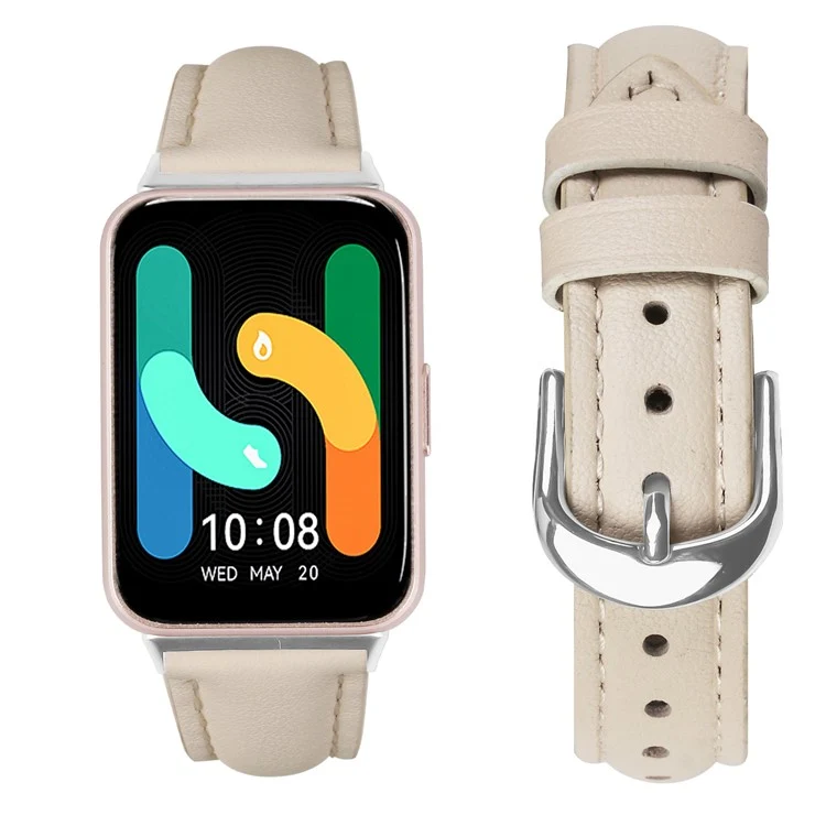 Stark Samsung Galaxy Fit 3 Echtes Leder Armband