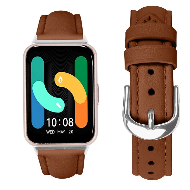 Stark Samsung Galaxy Fit 3 Echtes Leder Armband