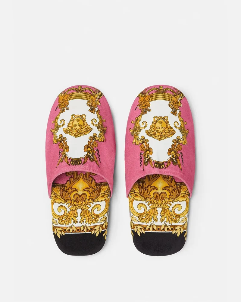 Versace Hausschuhe Medusa Renaissance Print Slippers
