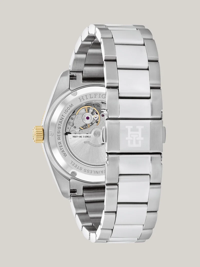 Tommy Hilfiger TH85 1792155 Herren Armbanduhr Grün • Automatikwerk • 10 Bar Wasserdicht