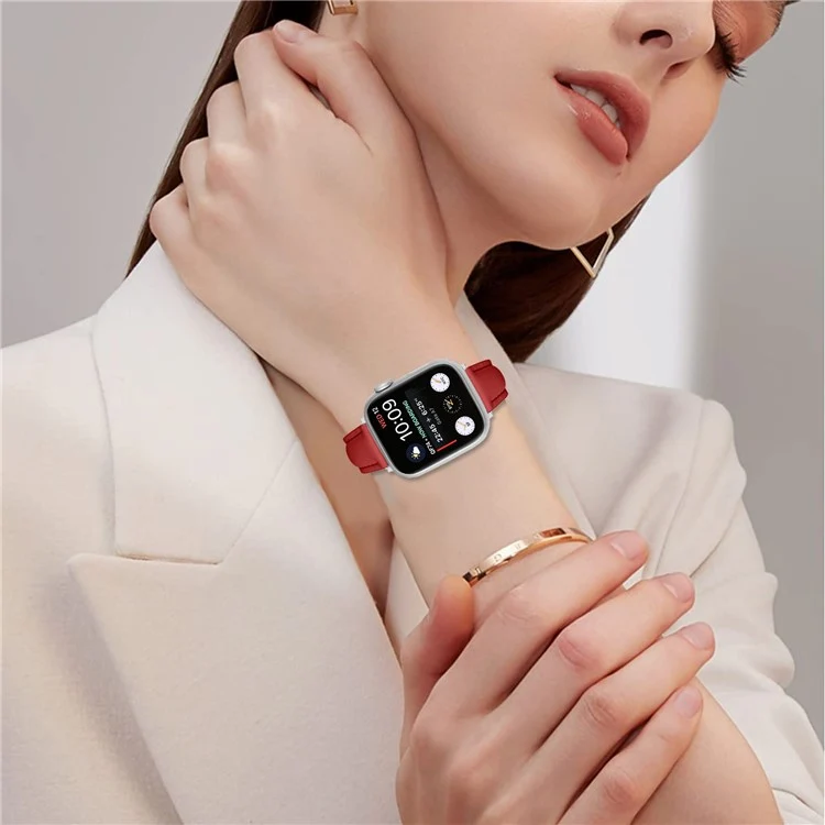 Absolut Sympathisch Apple Smartwatch Echtes Leder Universell Armband