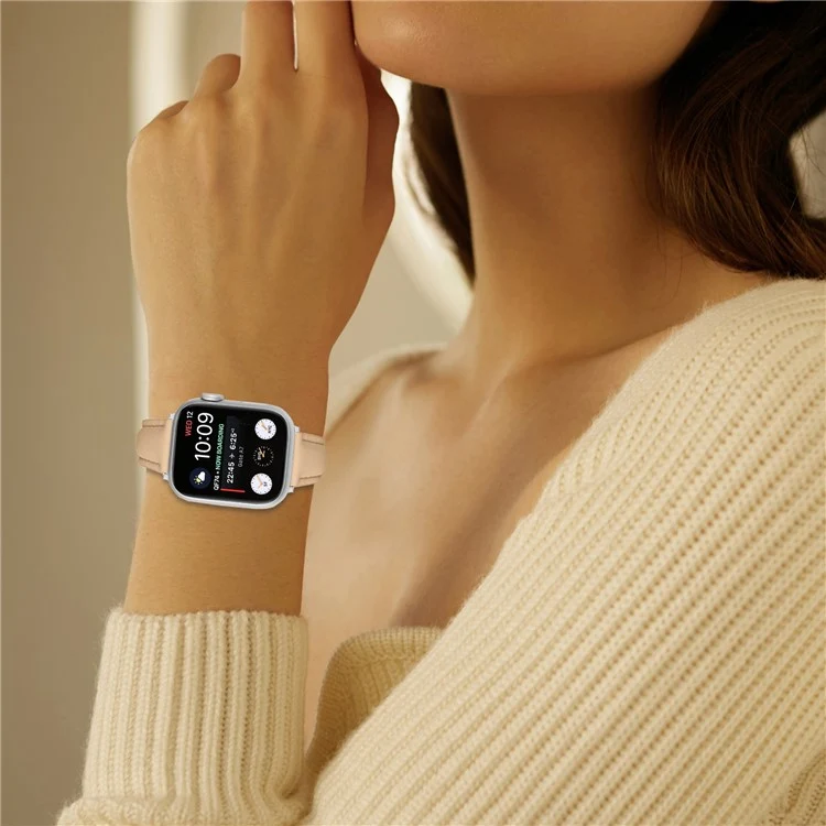 Absolut Sympathisch Apple Smartwatch Echtes Leder Universell Armband
