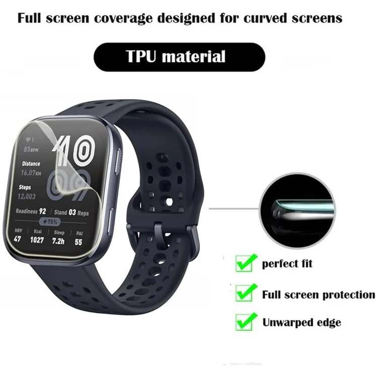 Amazfit Bip 6 Silikon HD Displayschutz