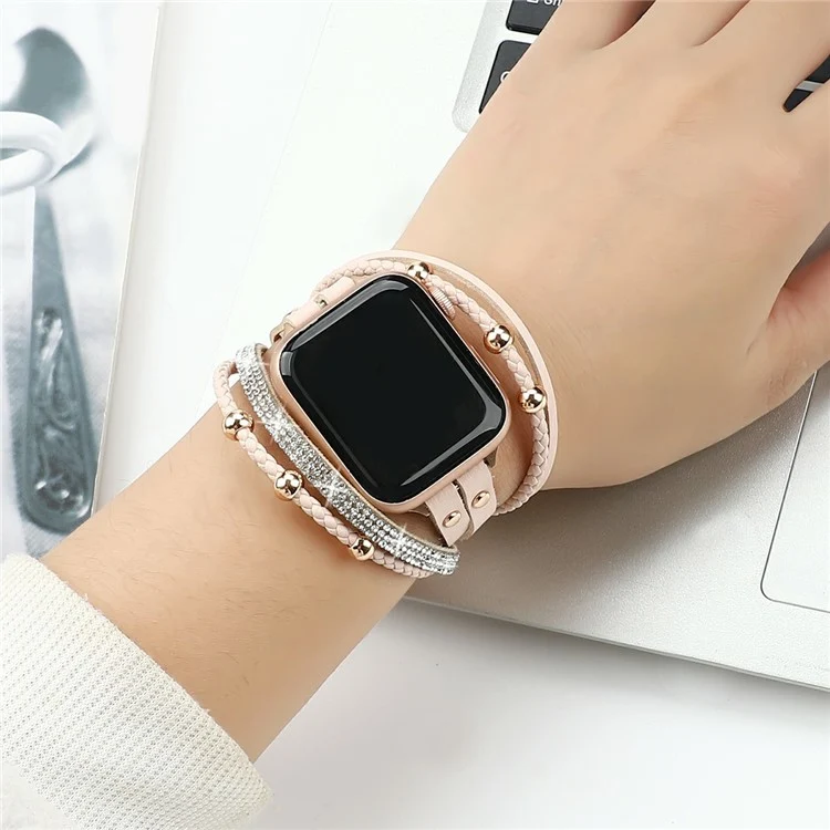 Absolut Elegant Apple Smartwatch Kunstleder Universell Armband