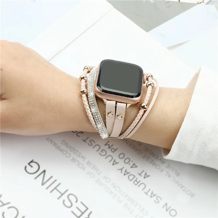 Absolut Elegant Apple Smartwatch Kunstleder Universell Armband