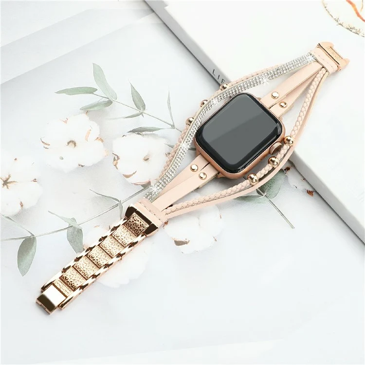 Absolut Elegant Apple Smartwatch Kunstleder Universell Armband