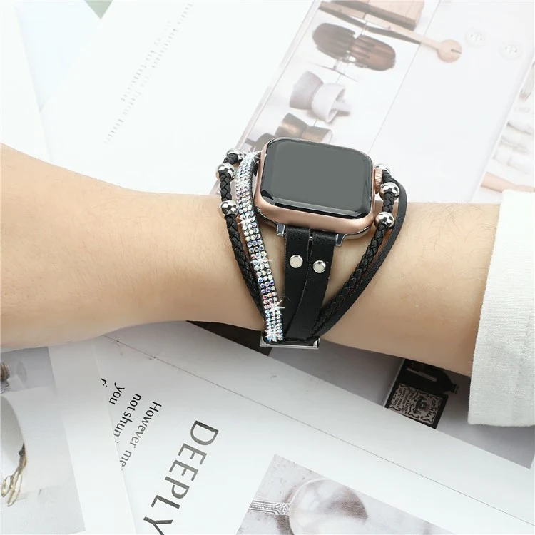 Absolut Elegant Apple Smartwatch Kunstleder Universell Armband