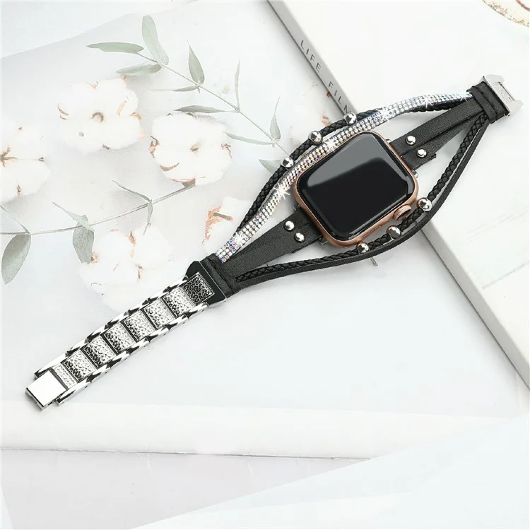 Absolut Elegant Apple Smartwatch Kunstleder Universell Armband