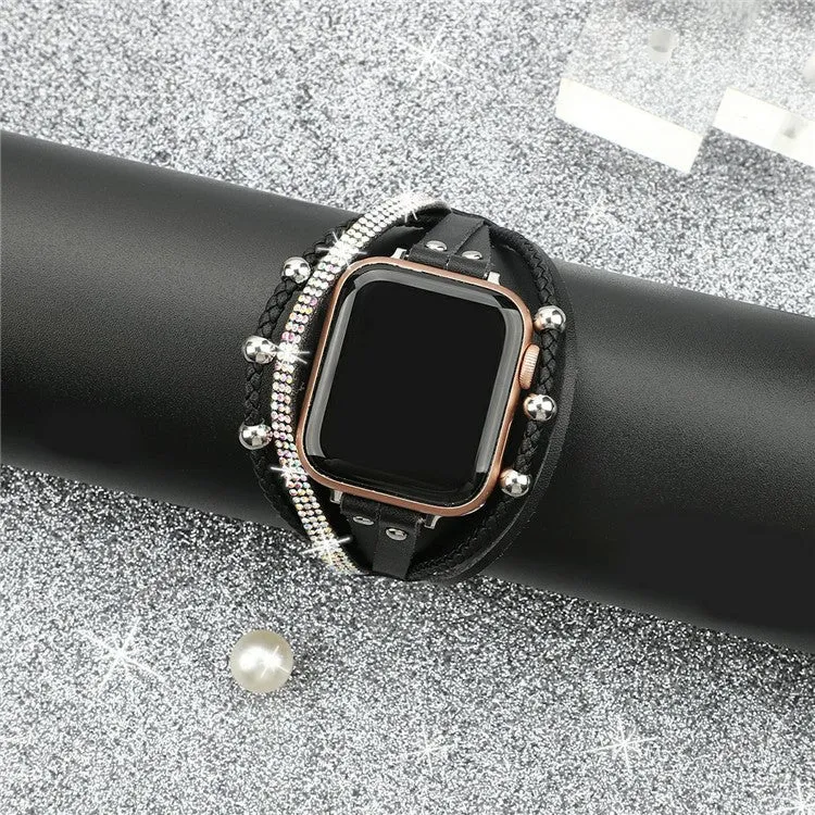 Absolut Elegant Apple Smartwatch Kunstleder Universell Armband