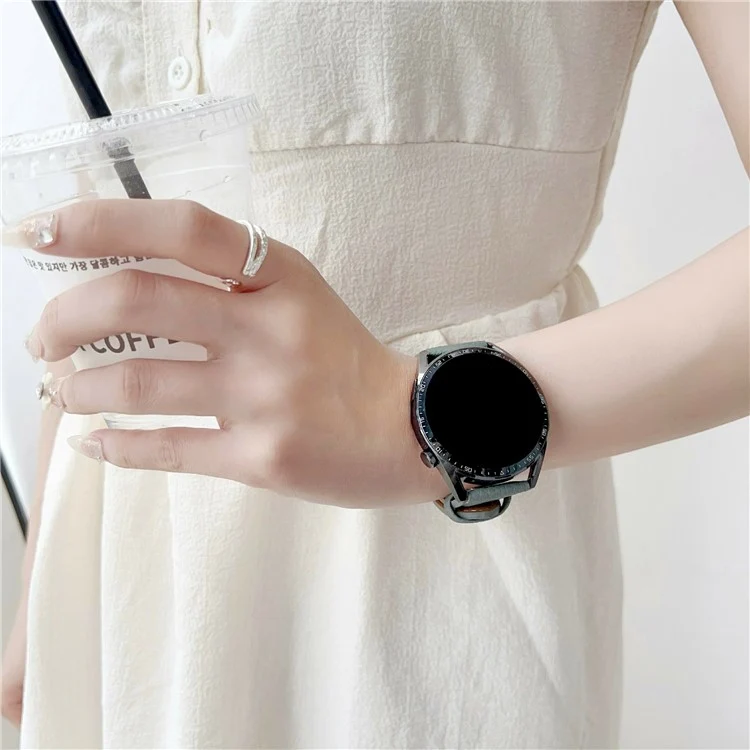 Stilvoll Samsung Smartwatch Kunstleder Universell Armband