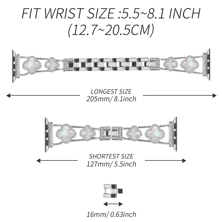 Auffallend Nett Apple Smartwatch Metall Universell Armband