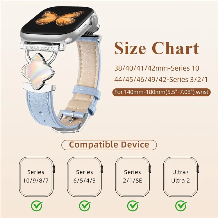 Bequem Apple Smartwatch Echtes Leder Universell Armband