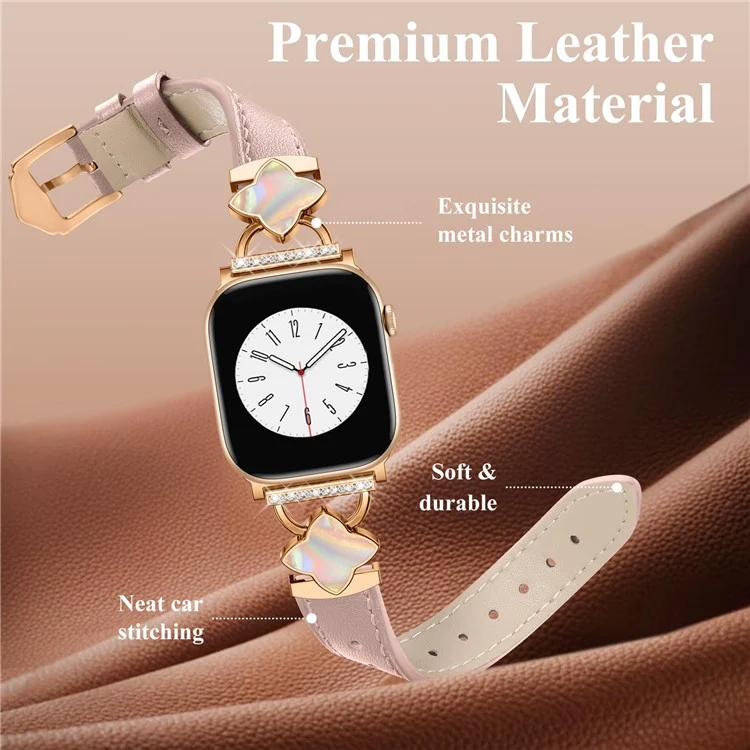 Bequem Apple Smartwatch Echtes Leder Universell Armband