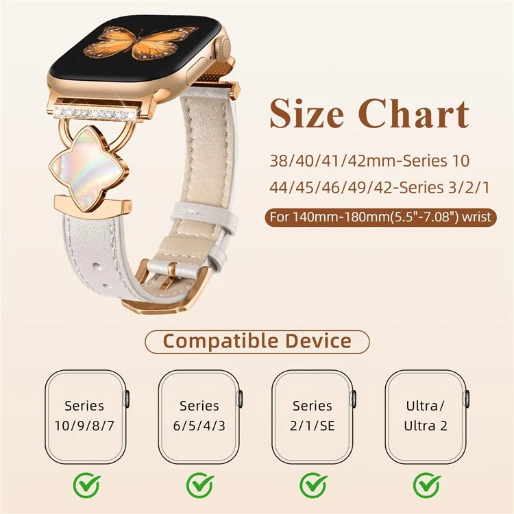 Bequem Apple Smartwatch Echtes Leder Universell Armband