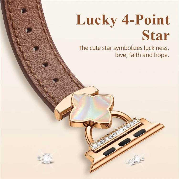 Bequem Apple Smartwatch Echtes Leder Universell Armband