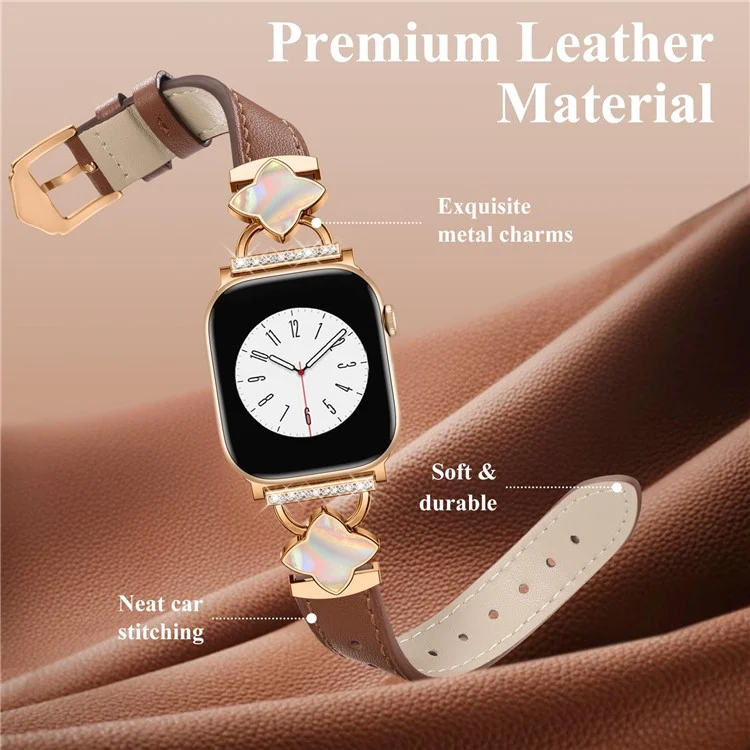Bequem Apple Smartwatch Echtes Leder Universell Armband
