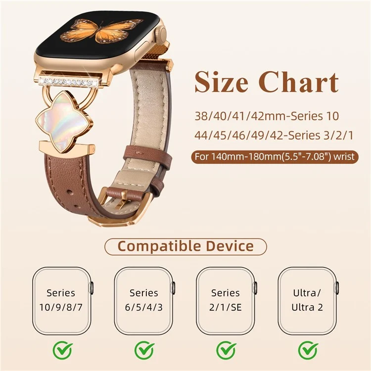 Bequem Apple Smartwatch Echtes Leder Universell Armband