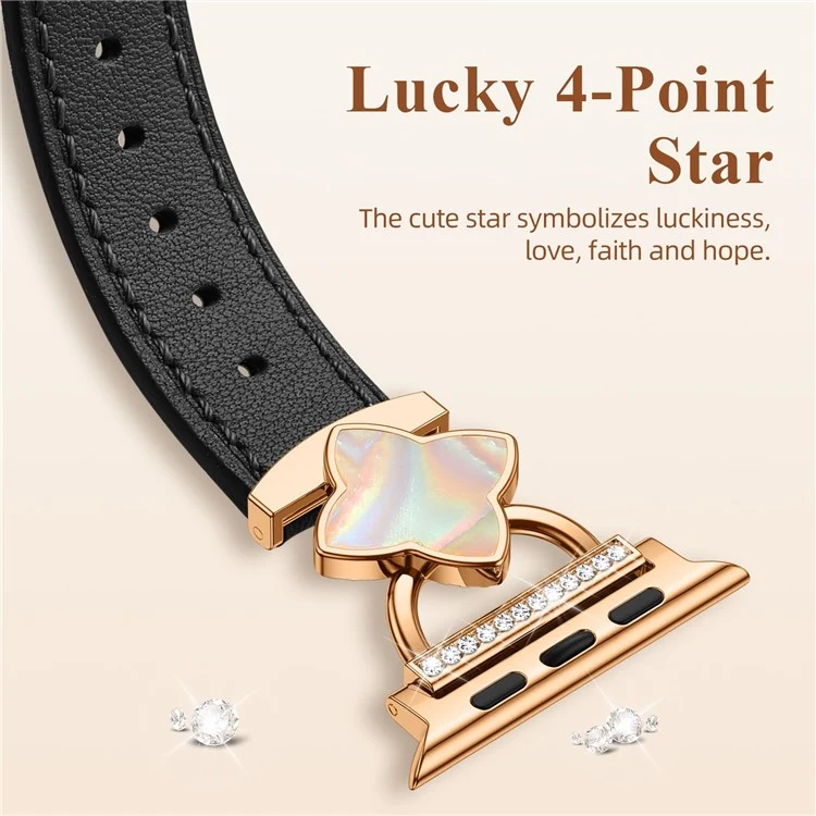 Bequem Apple Smartwatch Echtes Leder Universell Armband