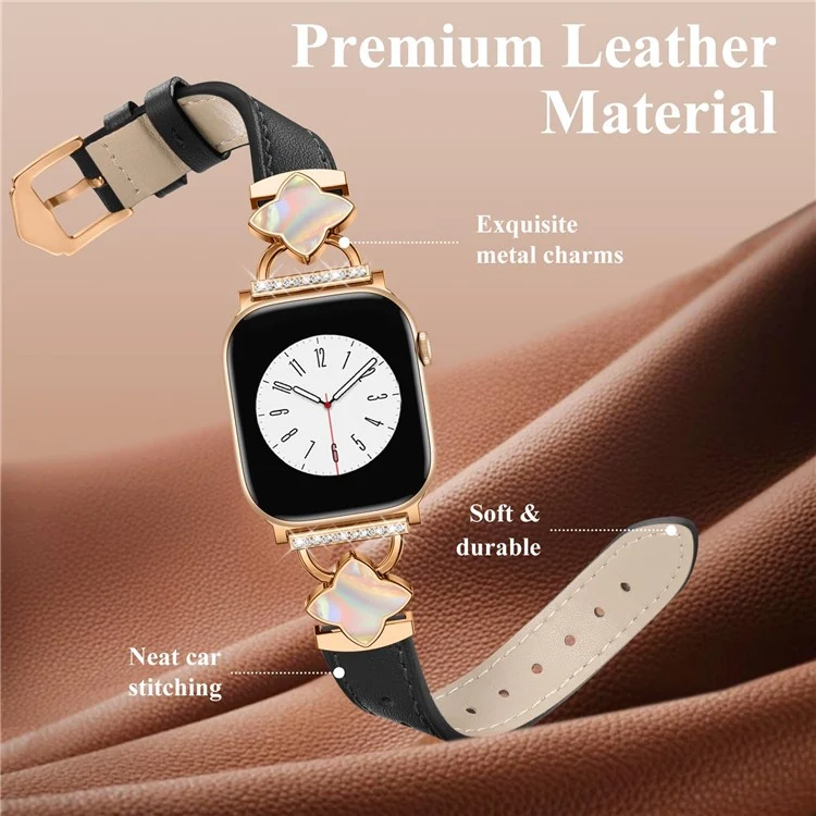 Bequem Apple Smartwatch Echtes Leder Universell Armband
