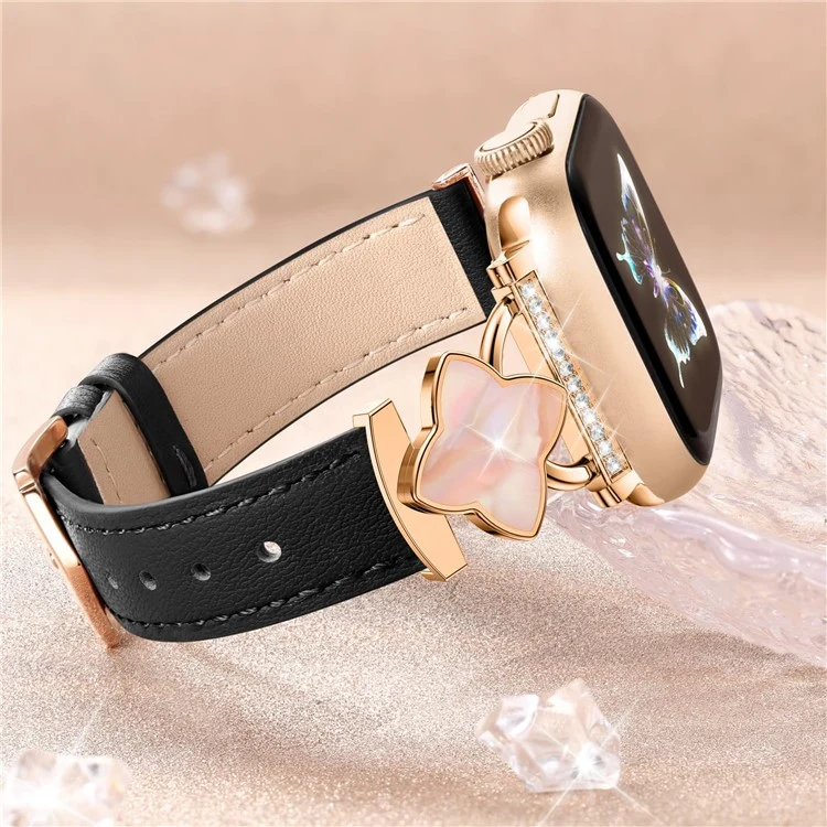 Bequem Apple Smartwatch Echtes Leder Universell Armband