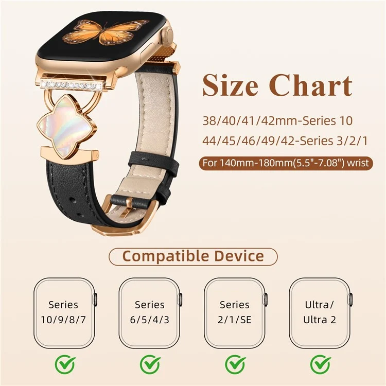 Bequem Apple Smartwatch Echtes Leder Universell Armband