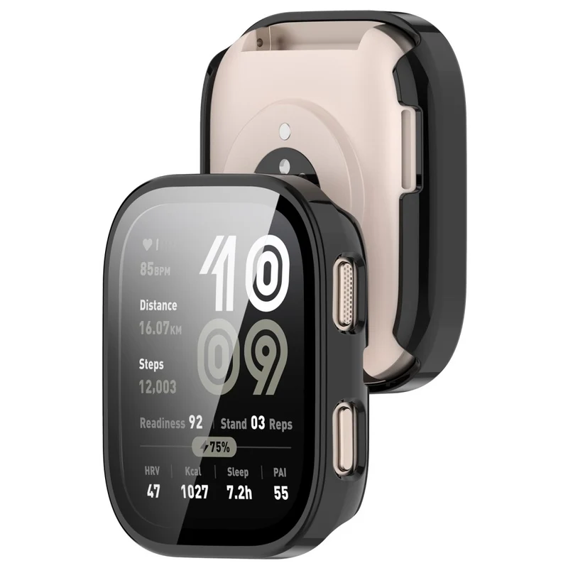 Super Gut Amazfit Bip 6 Glas und Silikon Hülle