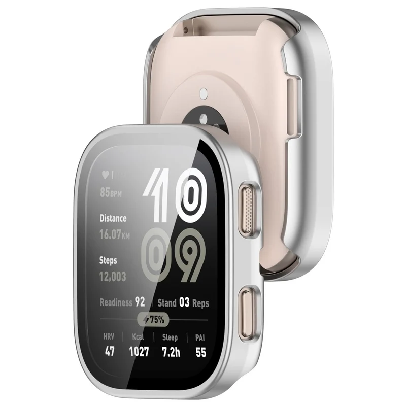 Super Gut Amazfit Bip 6 Glas und Silikon Hülle