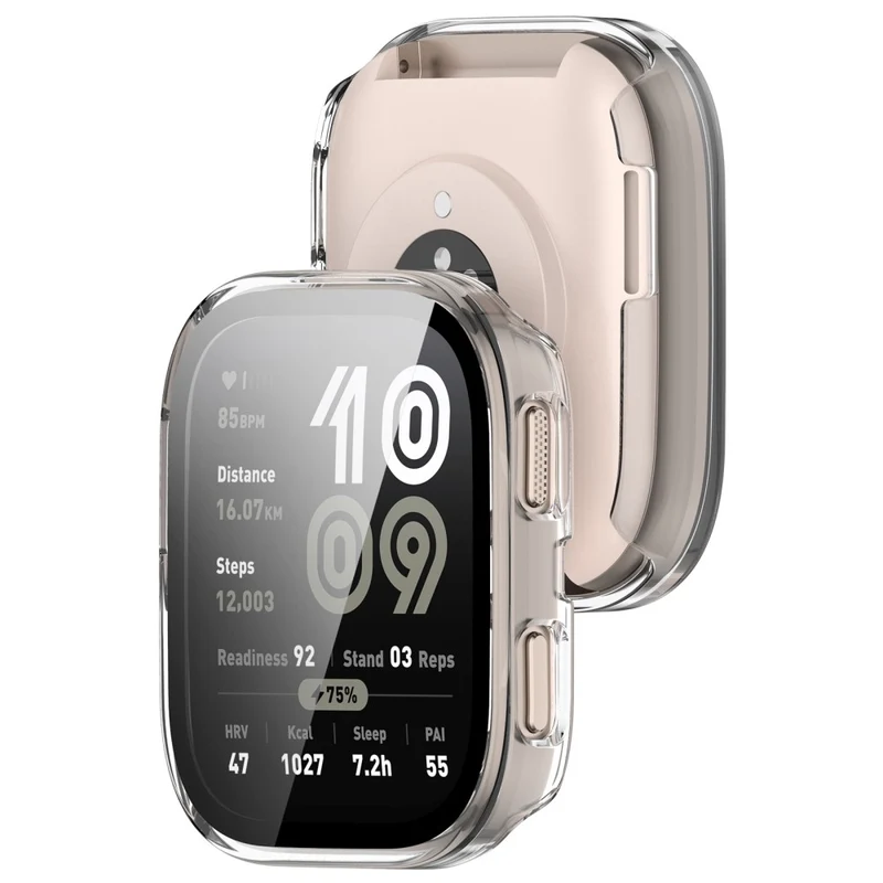 Super Gut Amazfit Bip 6 Glas und Silikon Hülle