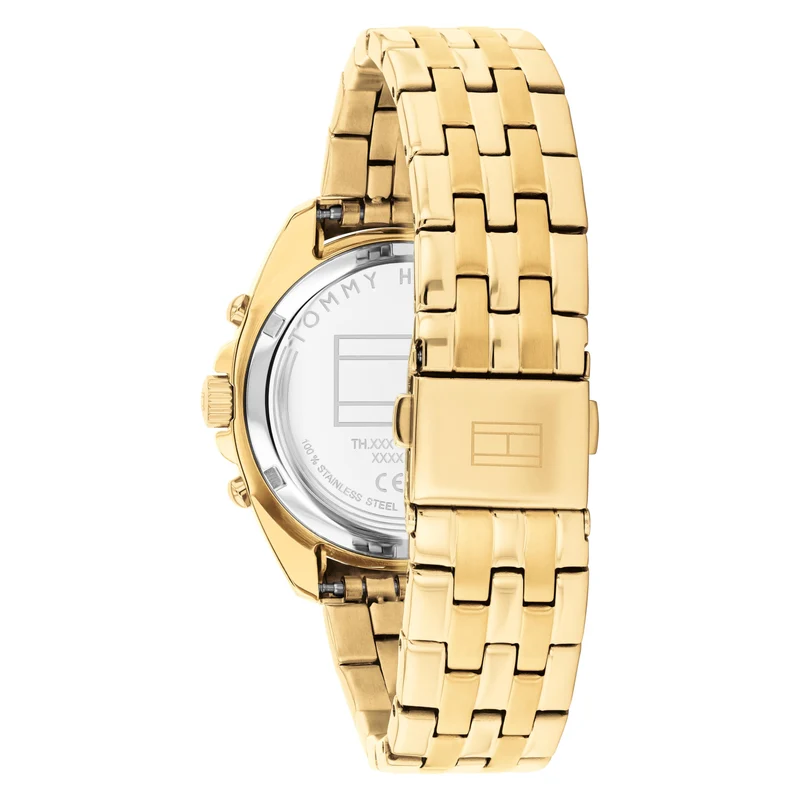 Tommy Hilfiger Mellie 1782803 Damen Armbanduhr Gold • Mineralglas • Quarzwerk Seiko VX3J