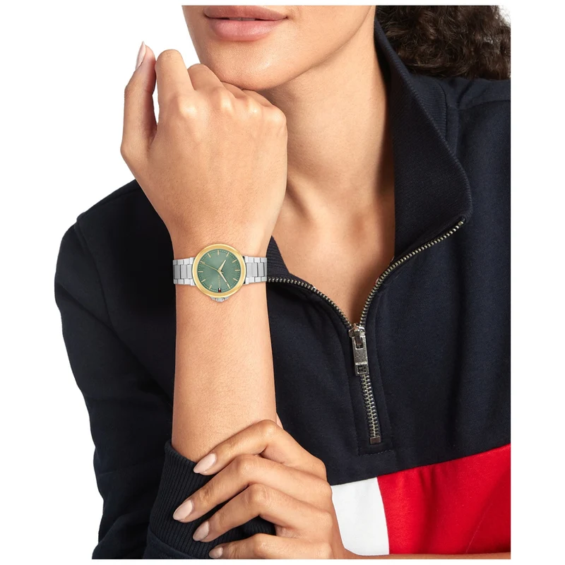 Tommy Hilfiger Lori 1782778 Damen Armbanduhr Grün • Mineralglas • 5 ATM Wasserdicht