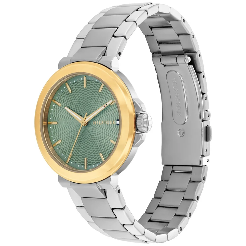 Tommy Hilfiger Lori 1782778 Damen Armbanduhr Grün • Mineralglas • 5 ATM Wasserdicht