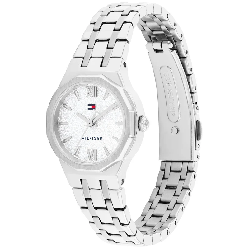 Tommy Hilfiger Mackenzie 1782889 Damen Armbanduhr Silber • Quarzwerk • Mineralglas