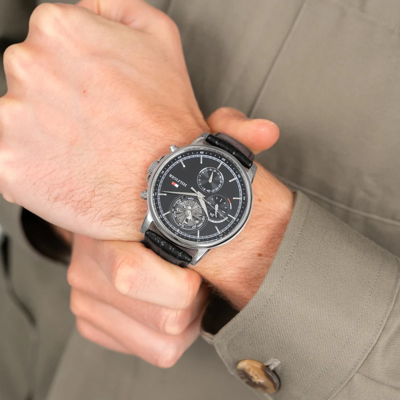 Tommy Hilfiger Stewart 1710605 Herren • Skeleton-Zifferblatt • Quarzwerk