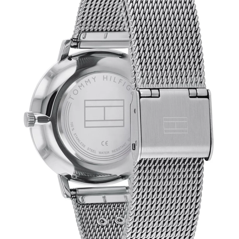 Tommy Hilfiger Tea 1782288 Damen Armbanduhr Silber • Milanaise-Edelstahlarmband • Minimalistisches Design