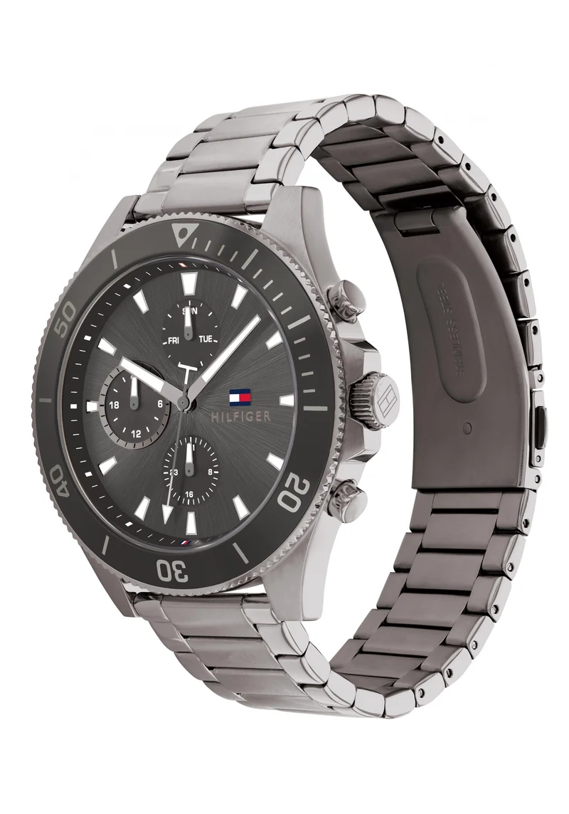 Tommy Hilfiger Larson Herren Armbanduhr Anthrazit • Quarzwerk • Klassisches Design