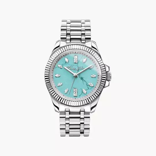 Thomas Sabo Divine Jewellery Stone WA0435 Damenuhr Silberfarben • MIYOTA Quarzwerk • Mineralglas saphirbeschichtet