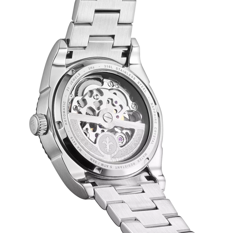 Thomas Sabo WA0419-201-211 Damen Armbanduhr Smaragdgrün • Automatikwerk Miyota 8N40 • Saphirglas entspiegelt