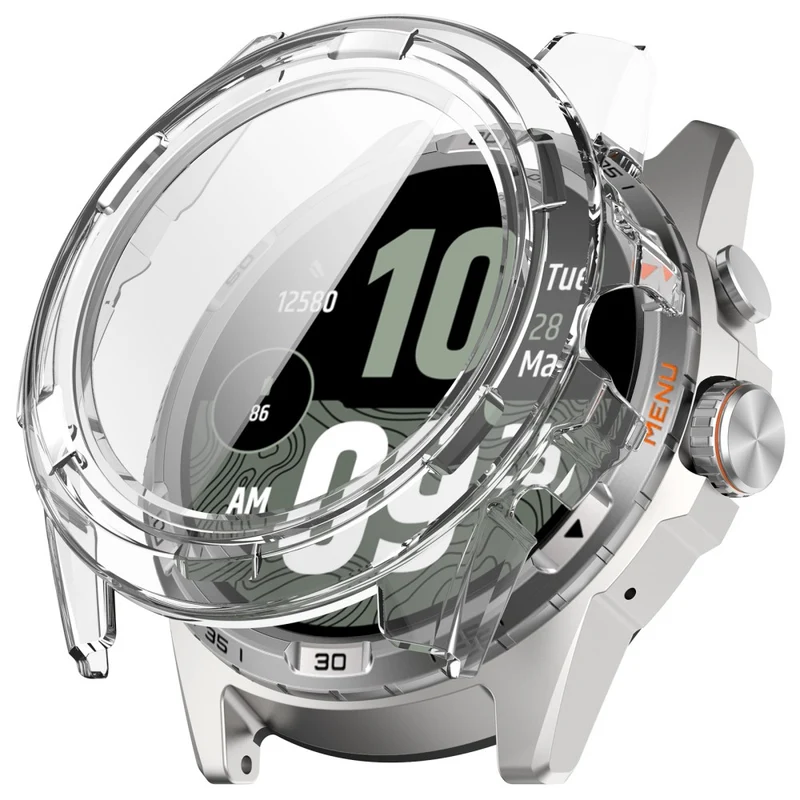 Supersauber TicWatch Atlas Glas und Silikon Hülle